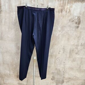 Giorgio armani super 150's womens 100% wool pants navy